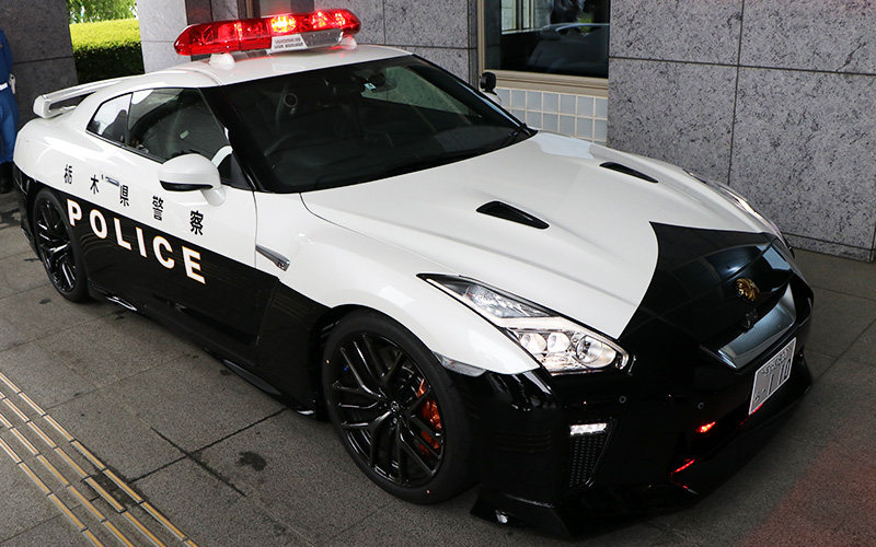 Nissan GT-R that the Tochigi Police use in Japan