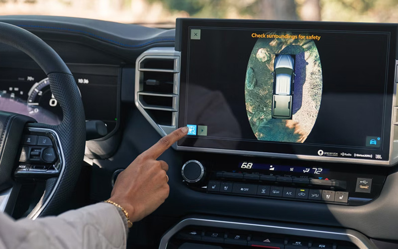 2026 Toyota Tundra Tech A 14-inch touchscreen inside of a 2026 Toyota Tundra