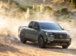 Green 2026 Honda Ridgeline off roading