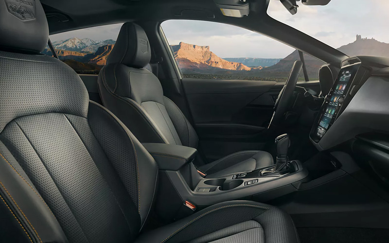 The front seats in a 2026 Subaru Crosstrek