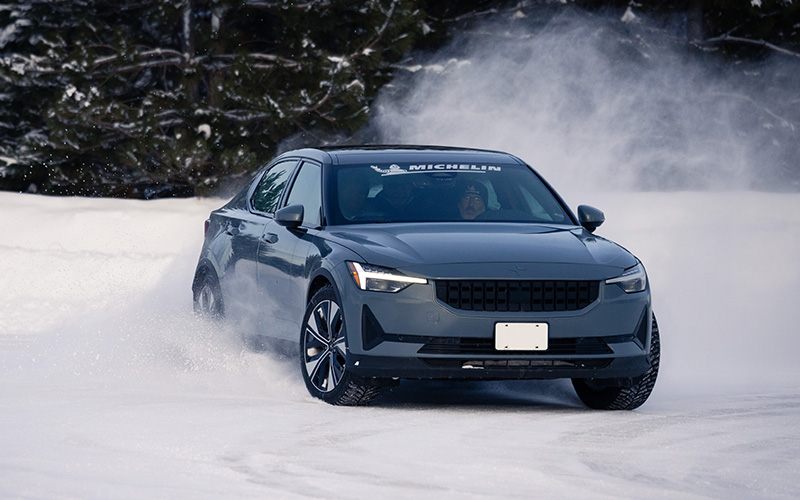 Test driving the new Michelin X-Ice Snow+ tires - Photo Courtesy of Michelin Tires