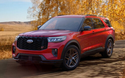 Red 2026 Ford Explorer