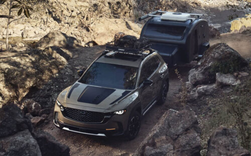 2026 Mazda CX-50 Pulling a Camper