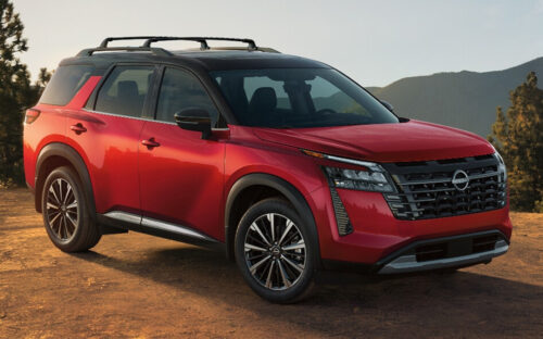 Red 2026 Nissan Pathfinder